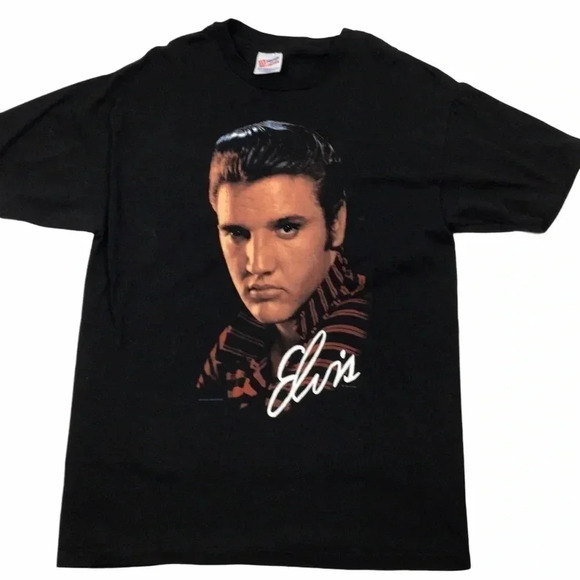 VTG 1990 Elvis single stitch T - Picture 1 of 3